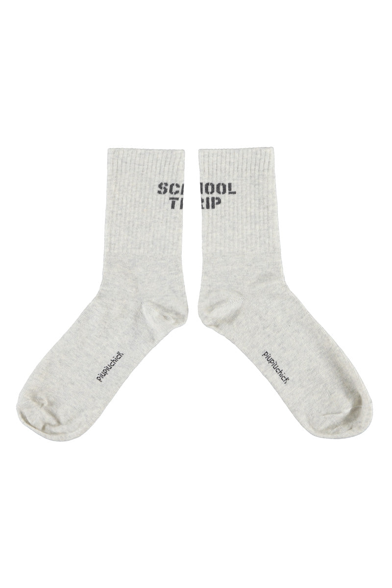Socks Light Grey With School Trip