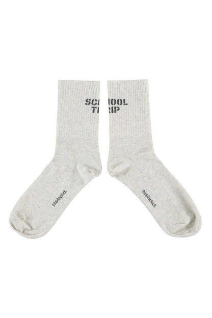 Socks Light Grey With School Trip