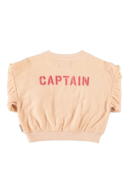 Sweatshirt Ballon Sleeves Light Pink With Desk Lamp Print
