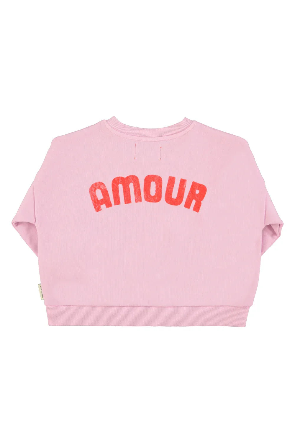 Sweatshirt Lilac With Red Heart Print - KDkes