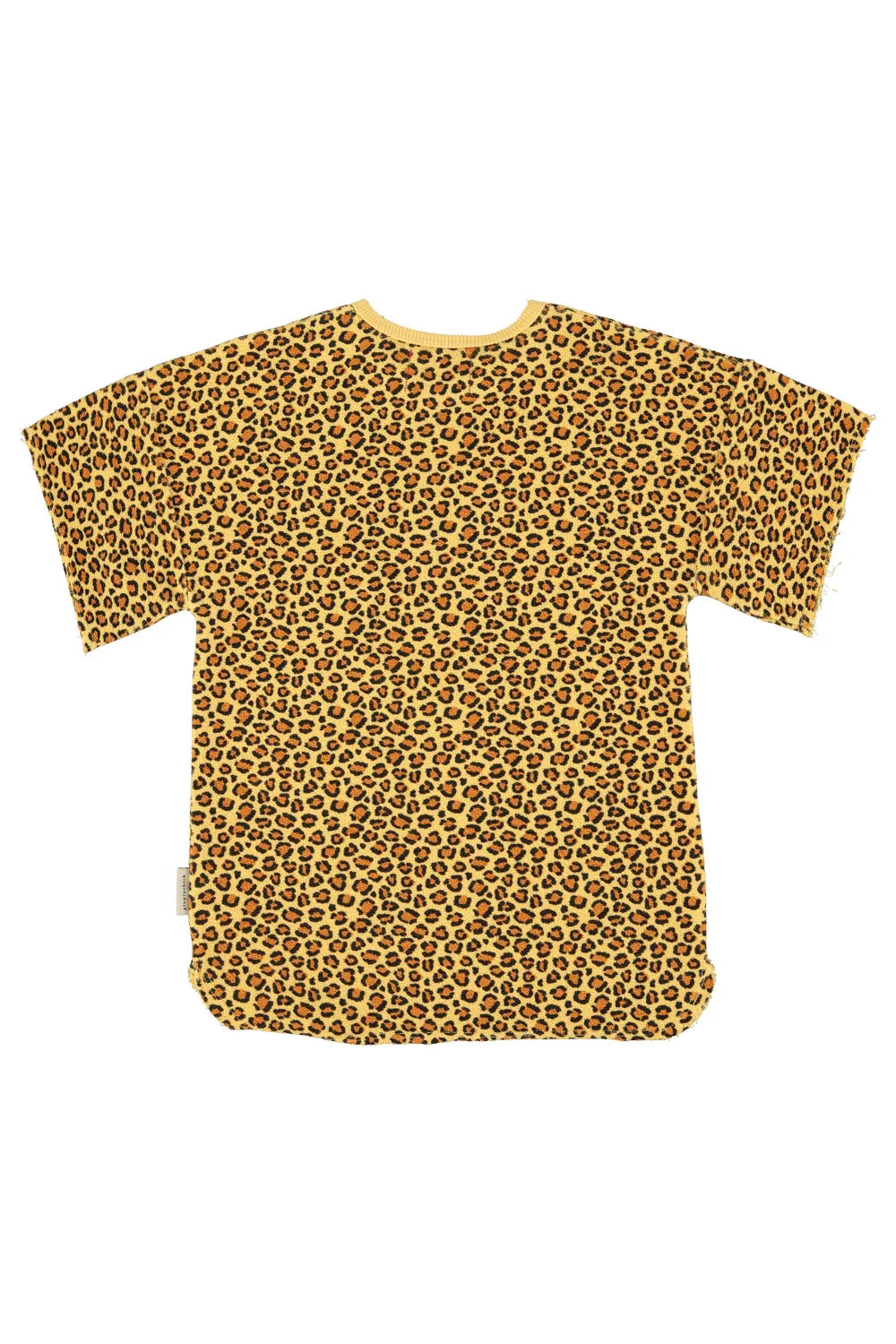 T-shirt Dress Mustard Animal Print - Piupiuchick