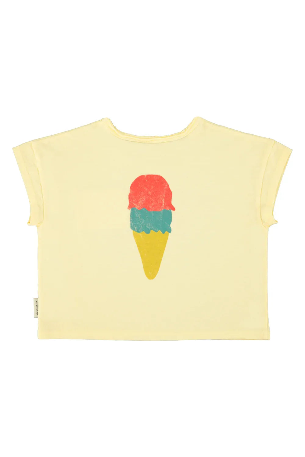 T-shirt Light Yellow With Beach Bar Print - Piupiuchick