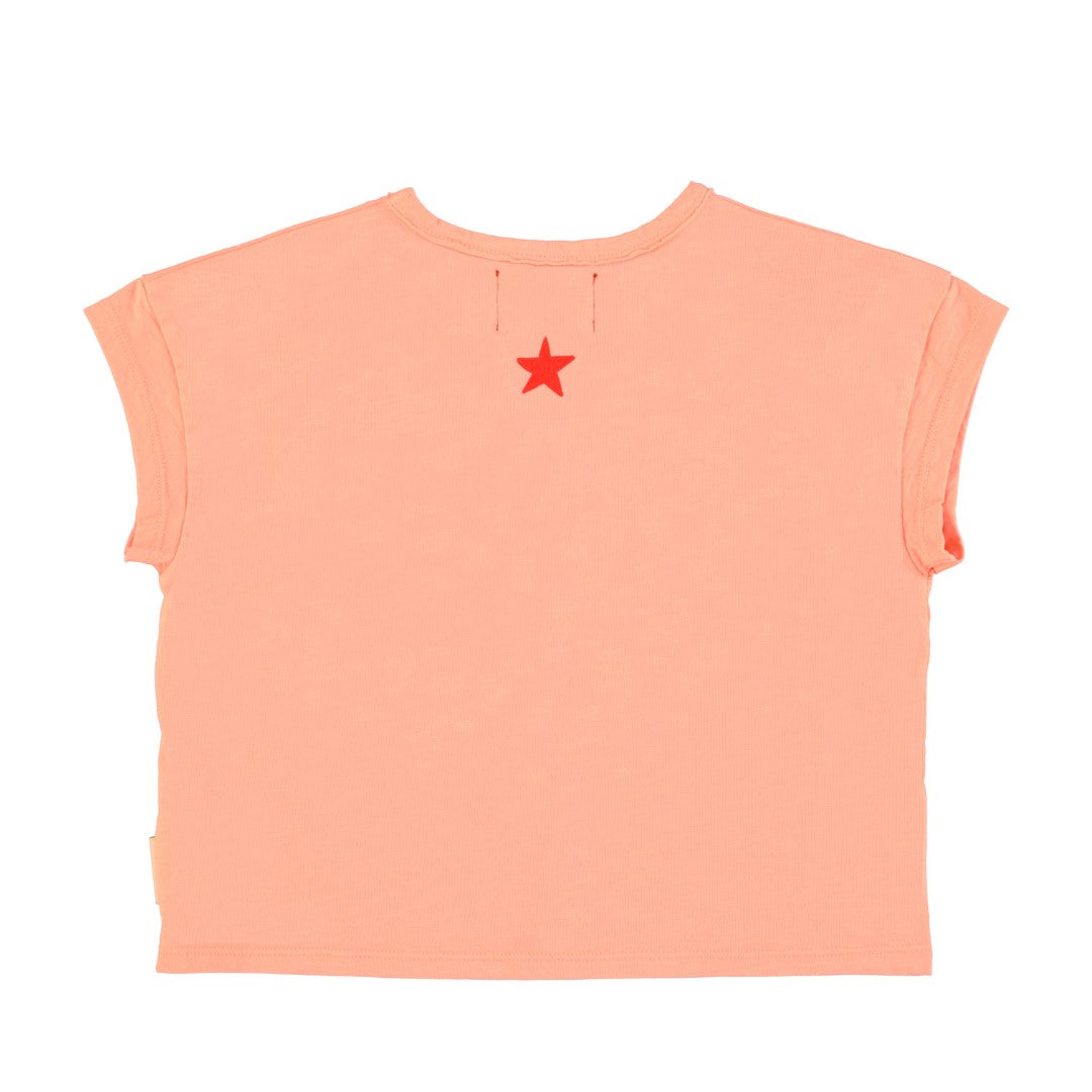 T-Shirt Pink With Tiger Print