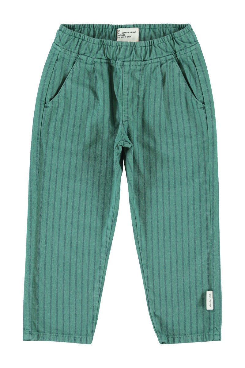 Trousers Green With Black Stripes