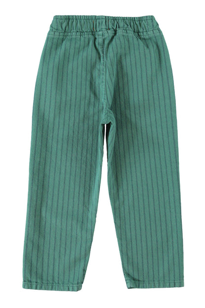 Trousers Green With Black Stripes