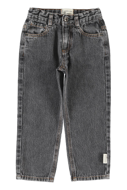 Unisex Trousers Grey Denim