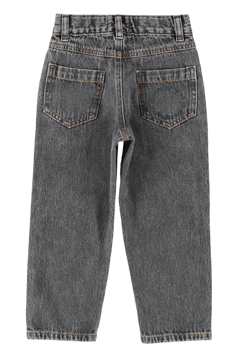 Unisex Trousers Grey Denim