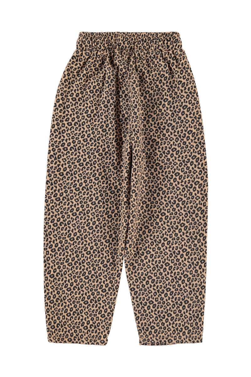 Unisex Trousers Brown With Animal Print