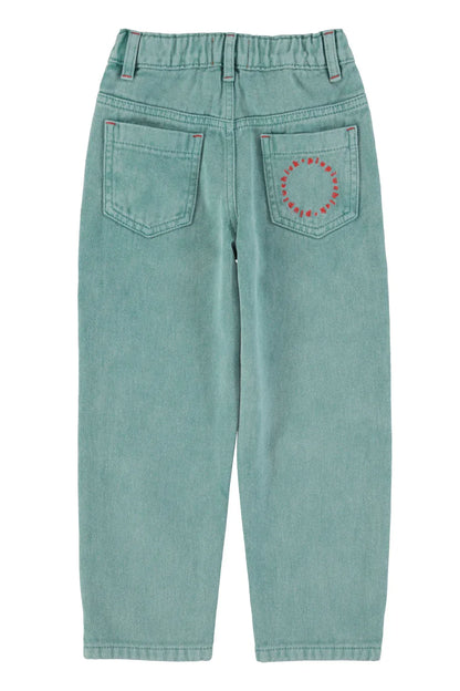 Unisex Trousers Washed Green - Piupiuchick