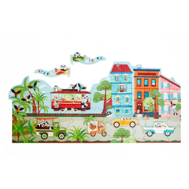 Vloer- en Beginnerspuzzel Op De Weg