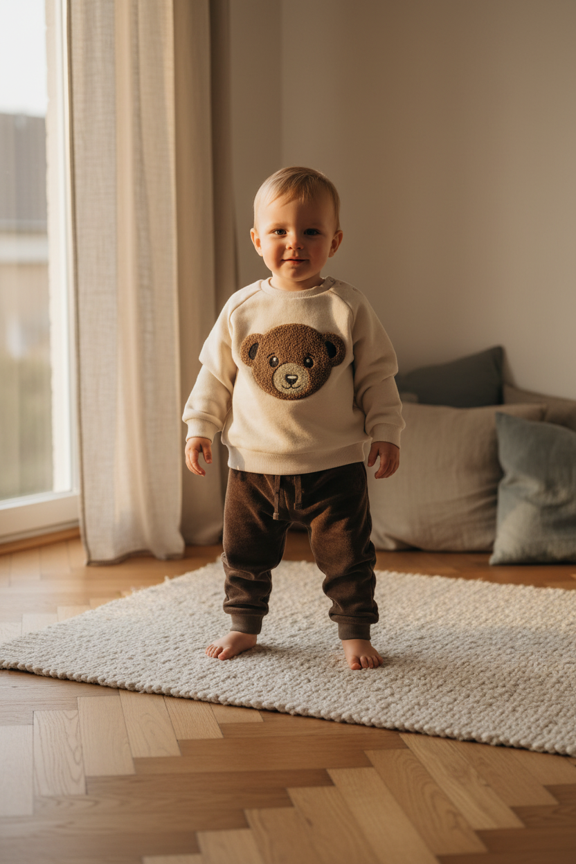 Wintercollectie beer sweater jongen
