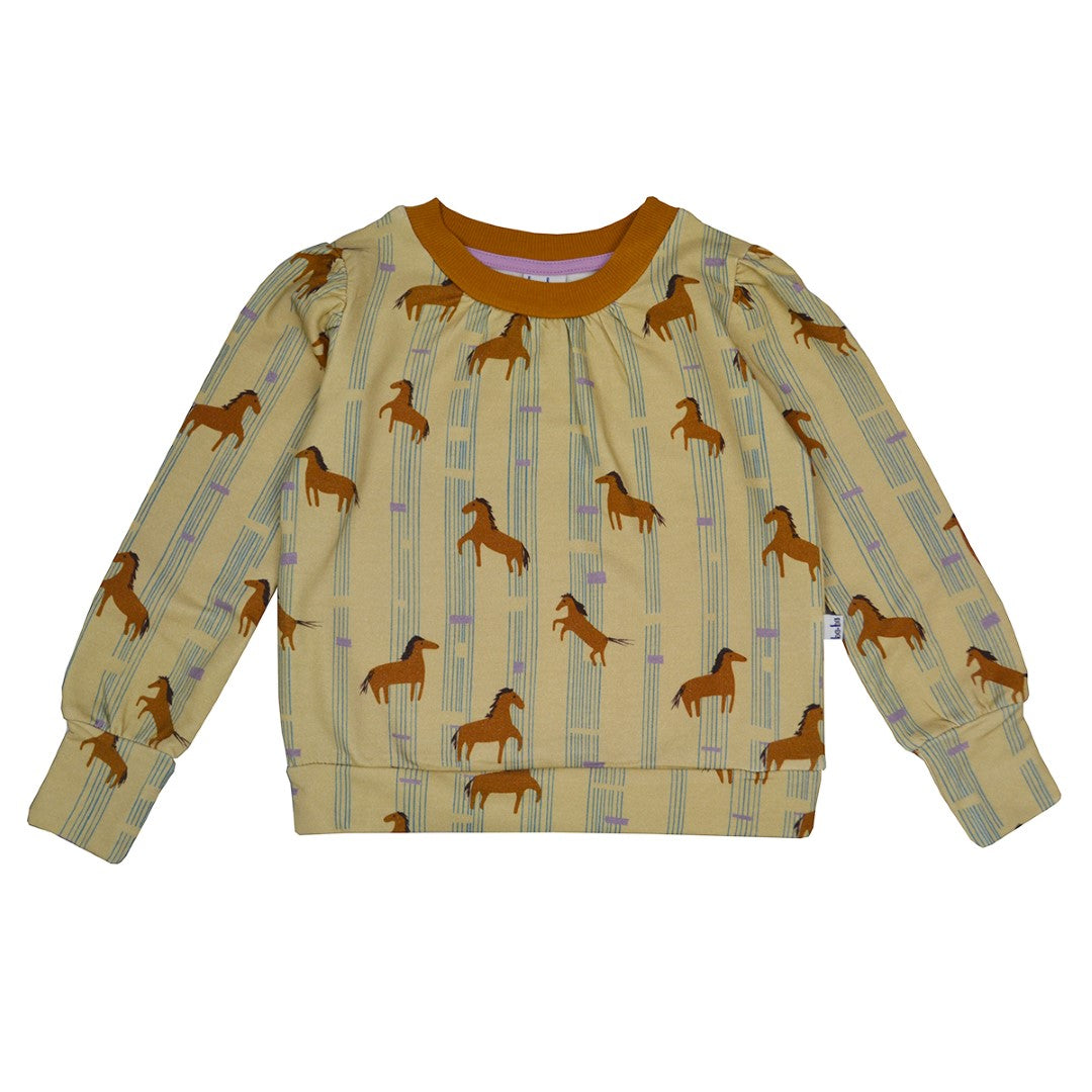 Beatrice Sweater Horses van Baba Kidswear