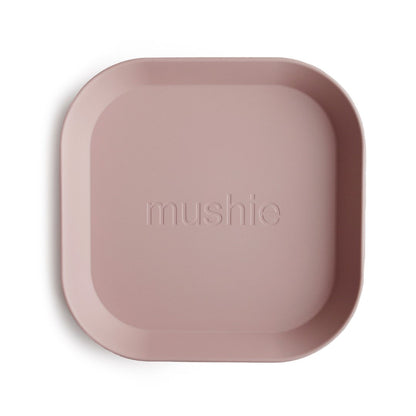 Mushie | Plate Square Blush