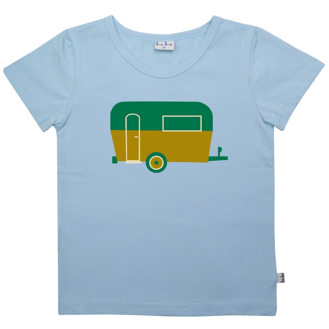 Dion T-shirt Caravan Light Blue van Baba Kidswear