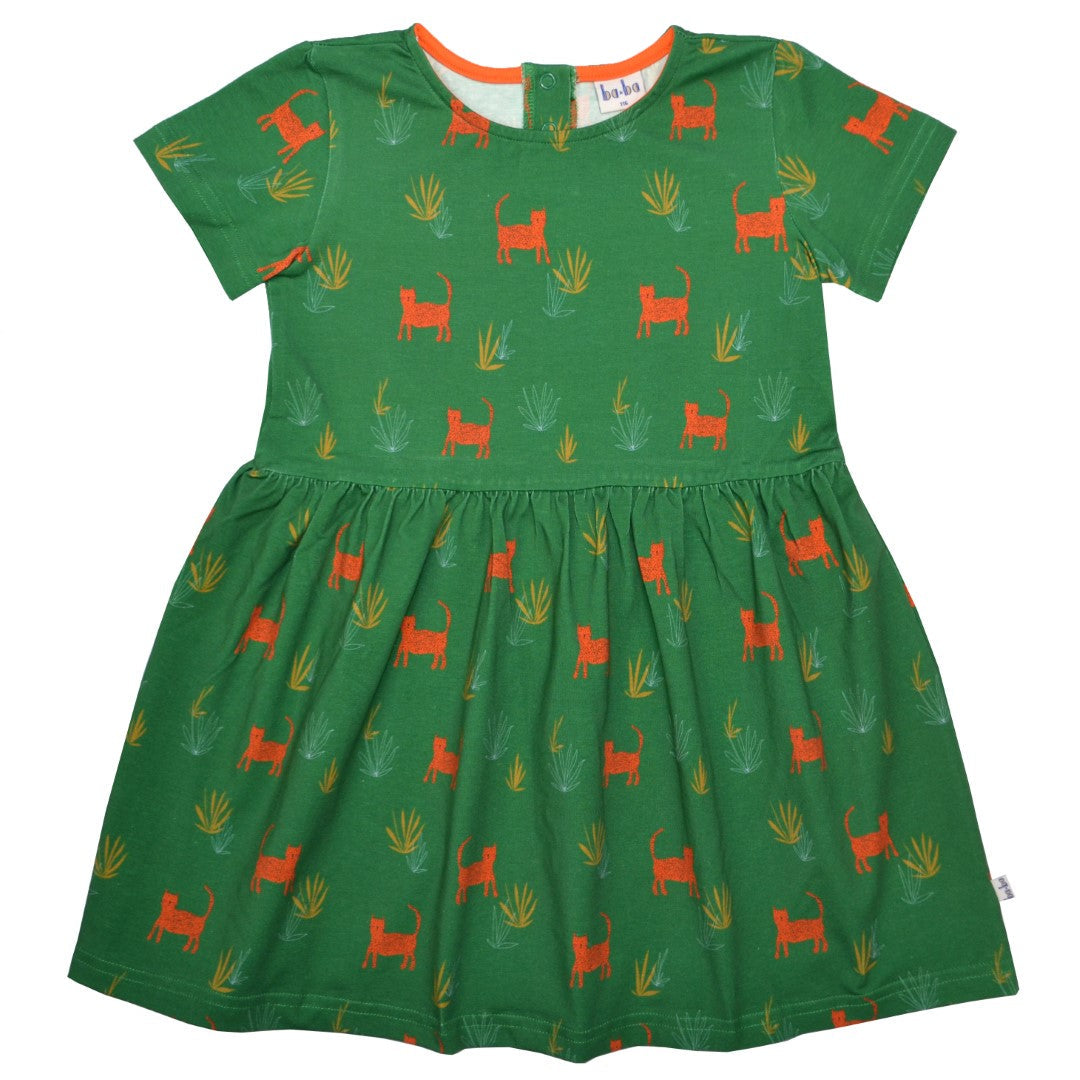 Coco D Dress Cat van Baba Kidswear