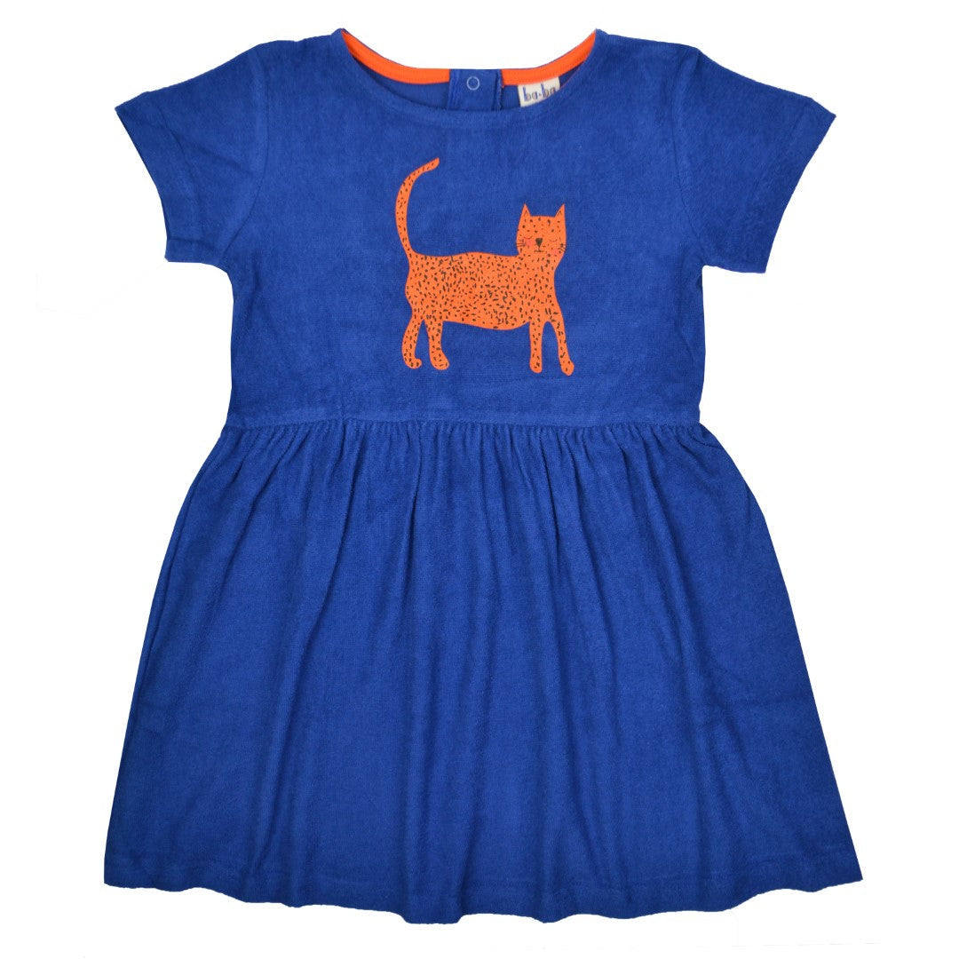 Coco D Dress Terry True Blue van Baba Kidswear