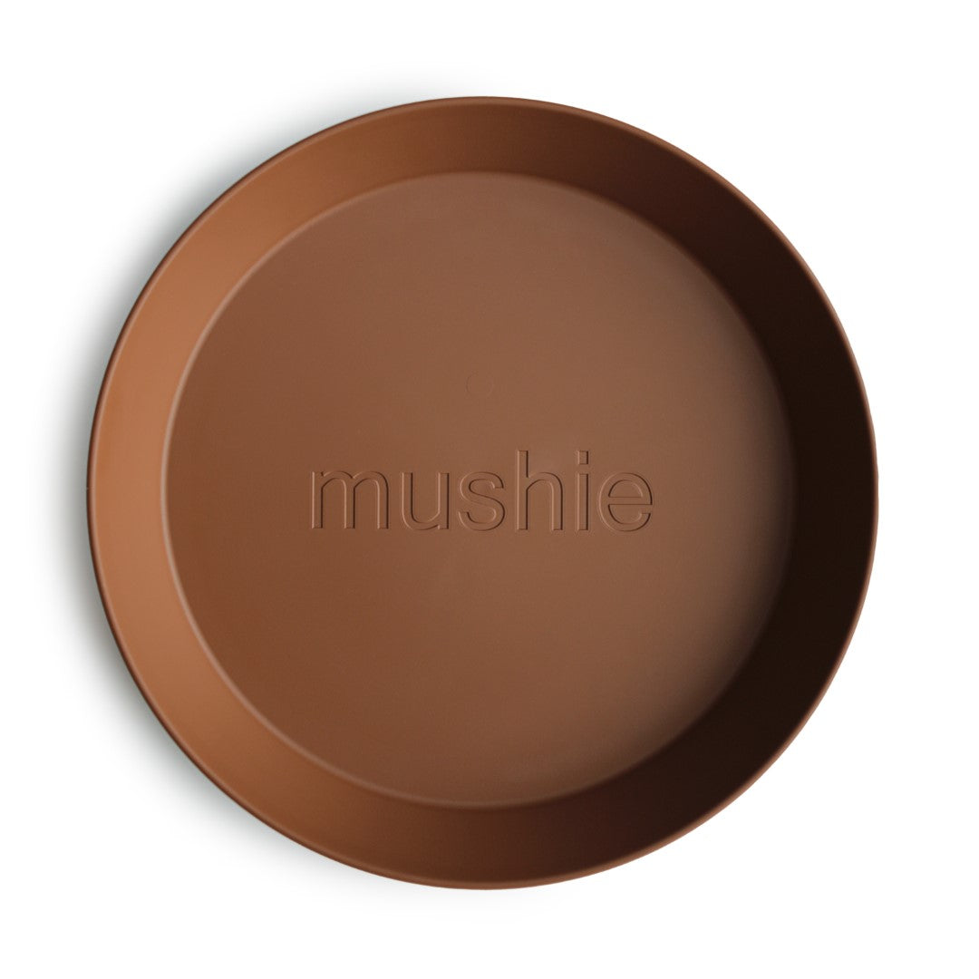 Mushie | Plate Round Caramel