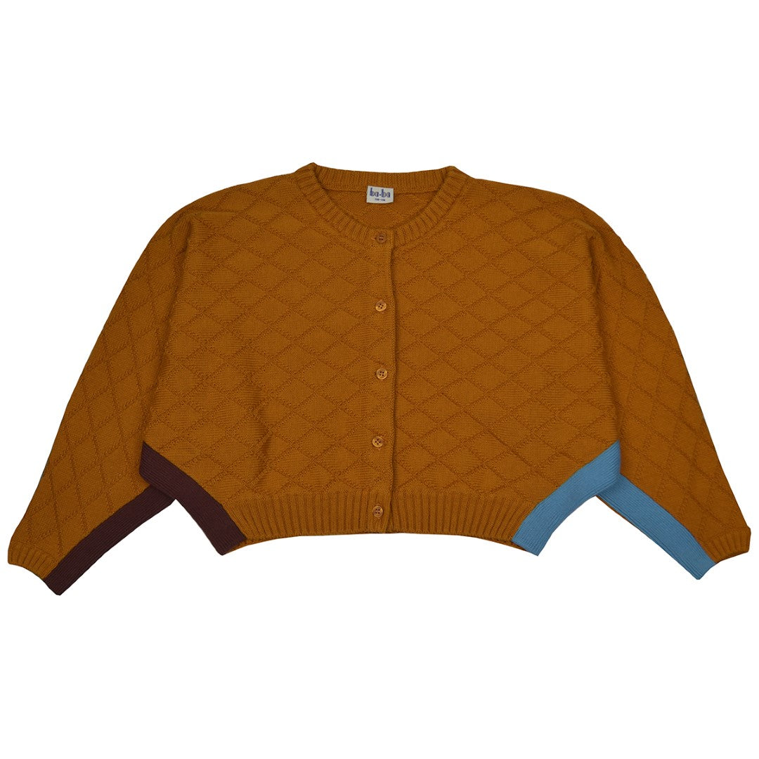 Eve Cardigan Knitwear Sudan Brown van Baba Kidswear