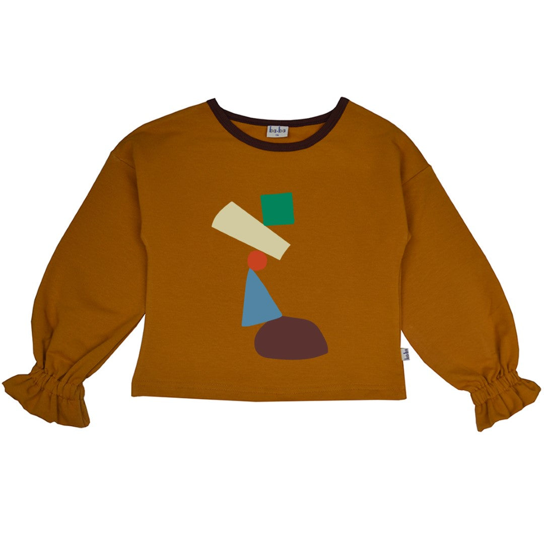 Forms Multicolorshirt Sudan Brown van Baba Kidswear