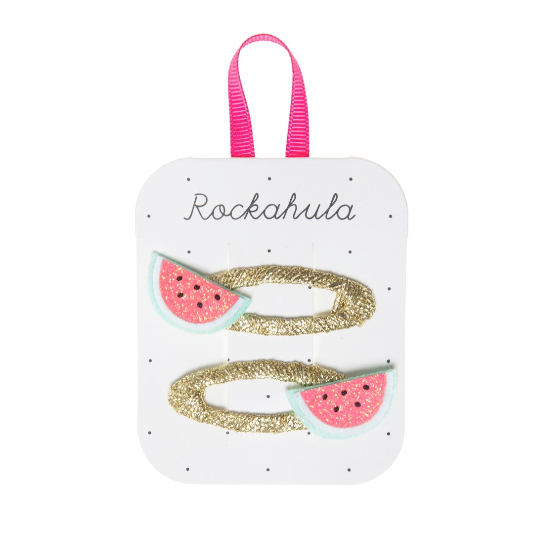 Rockahula | Little Watermelon Glitter Clips