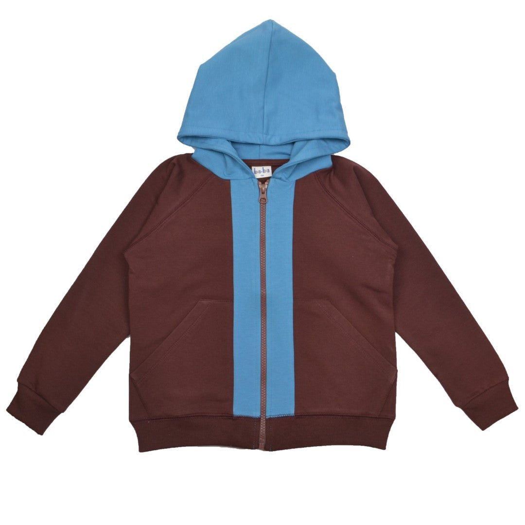 Hoodie Rum Raisin van Baba Kidswear