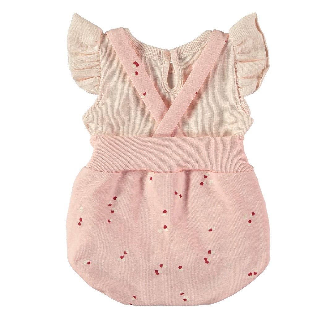 Baby Bloomer With T-shirt Petals Pink