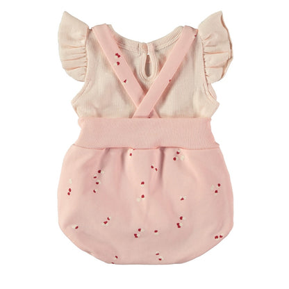 Baby Bloomer With T-shirt Petals Pink