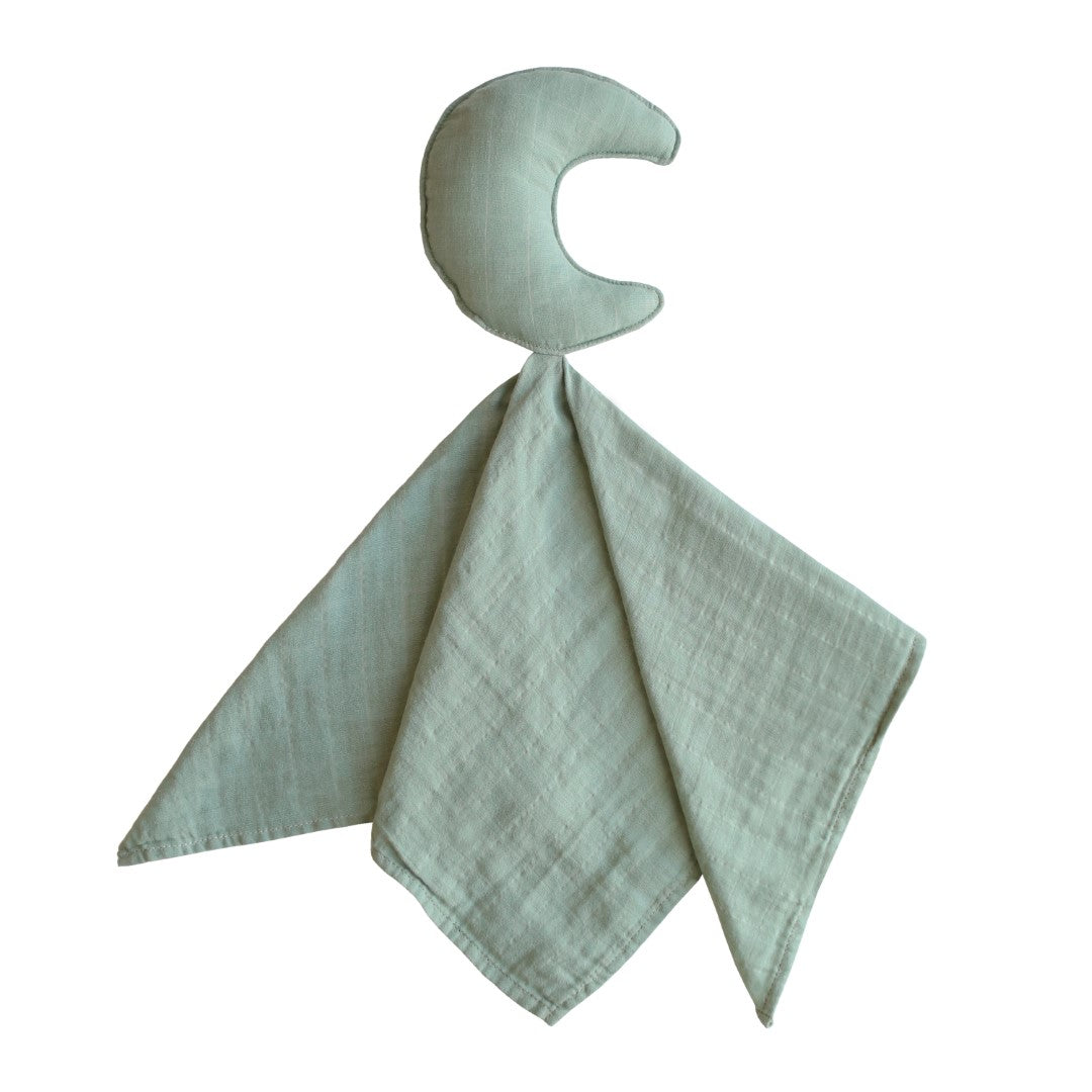 Mushie | Lovey Blanket Moon Roman Green