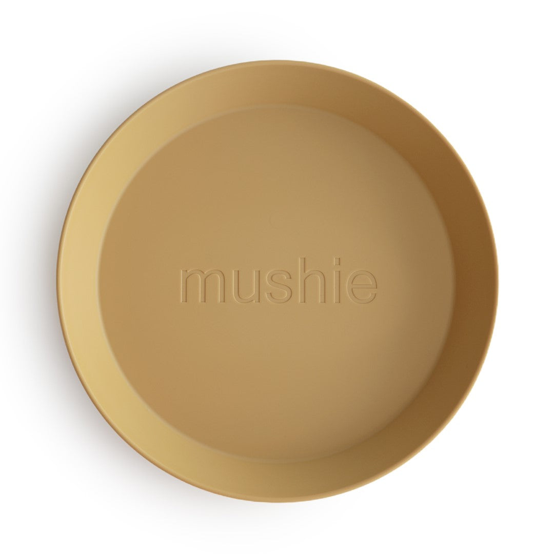 Mushie | Plate Round Mustard