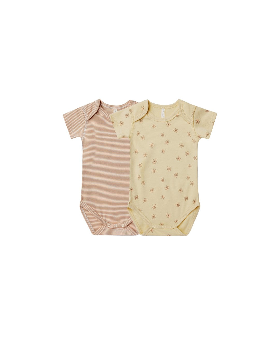 Short Sleeve Bodysuit Apricot Stripe