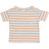 Ocean Striped Slub Cotton T-shirt Tan van Beans Barcelona