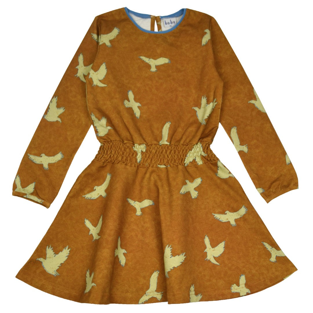 Smockdress Birds van Baba Kidswear