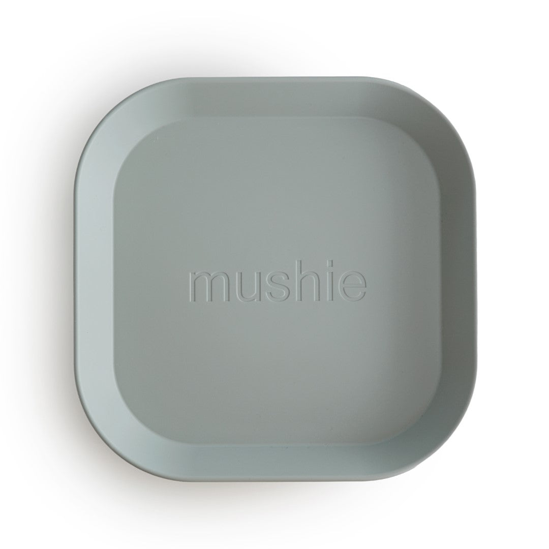 Mushie | Plate Square Sage