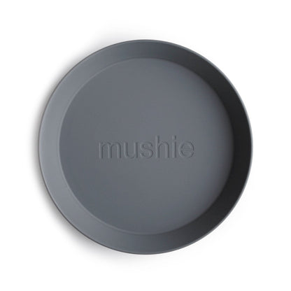 Mushie | Plate Round Smoke