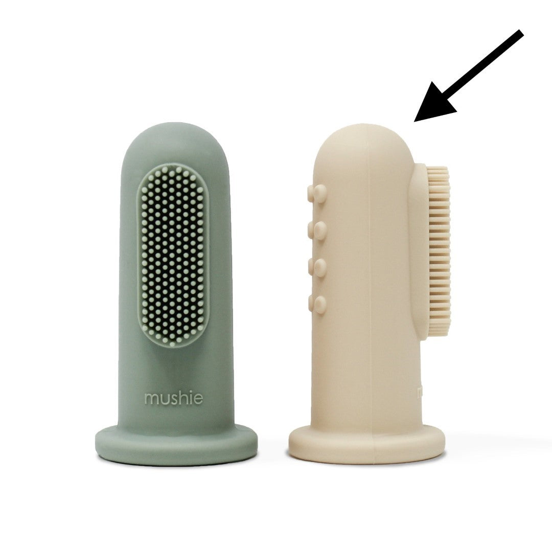 Mushie | Finger Toothbrush Shifting Sand