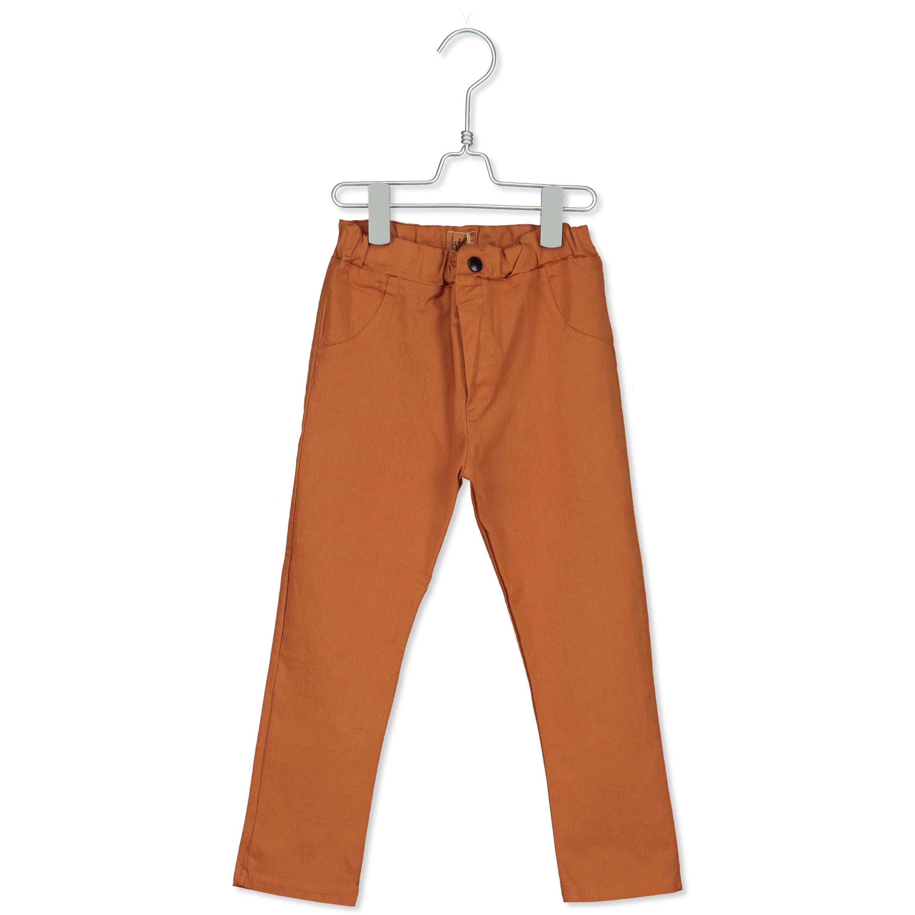 5 Pockets Twill Pants Solid Caramel van Lötiekids