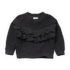 Sweater Ruffle Asphalt van Sproet & Sprout