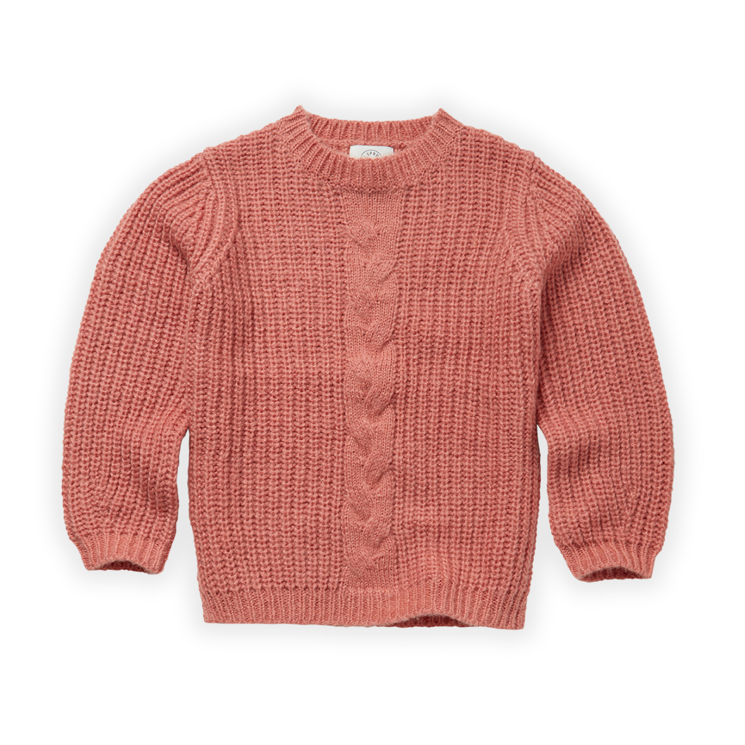Cable Sweater Faded Rose van Sproet &amp; Sprout
