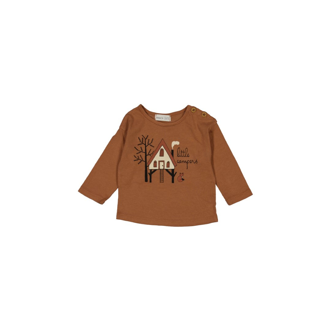 Cotton T-shirt Print Copper van Beans Barcelona