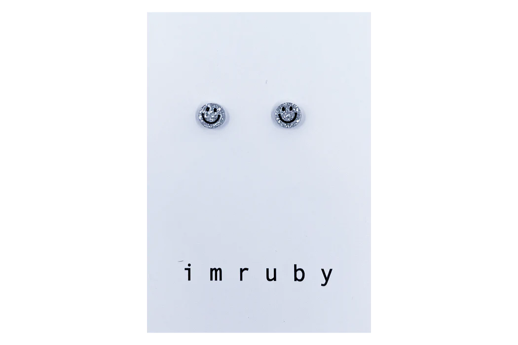 Smiley Stud Earrings Bibi