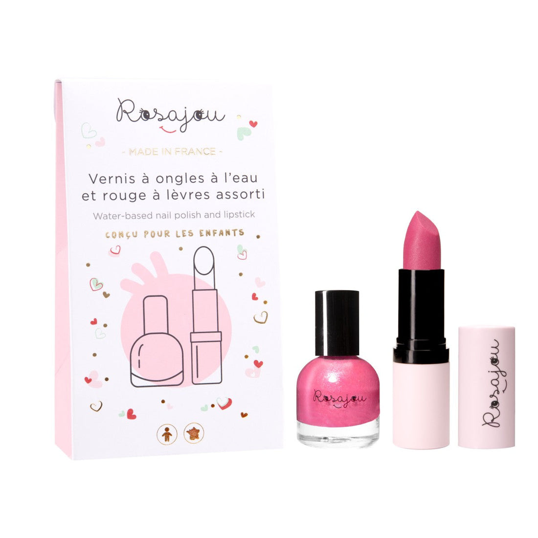 Rosajou | Set Nagellak Met Lippenstift Rubis