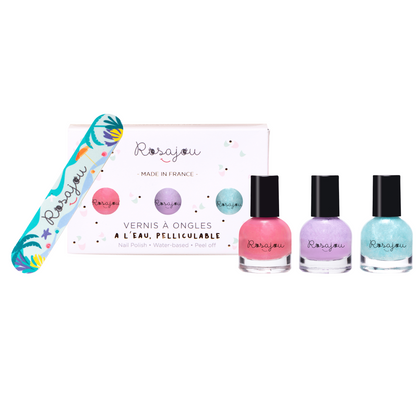 Rosajou | Set 3x Nagellak Met Vijl Magic x Fee x Lavande